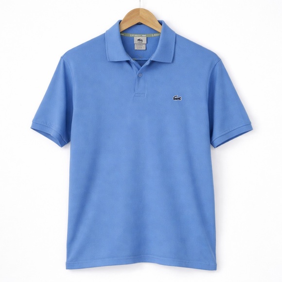 Lacoste Other - Lacoste Men’s Sky Blue Polo Shirt - large logo on back 🐊- medium